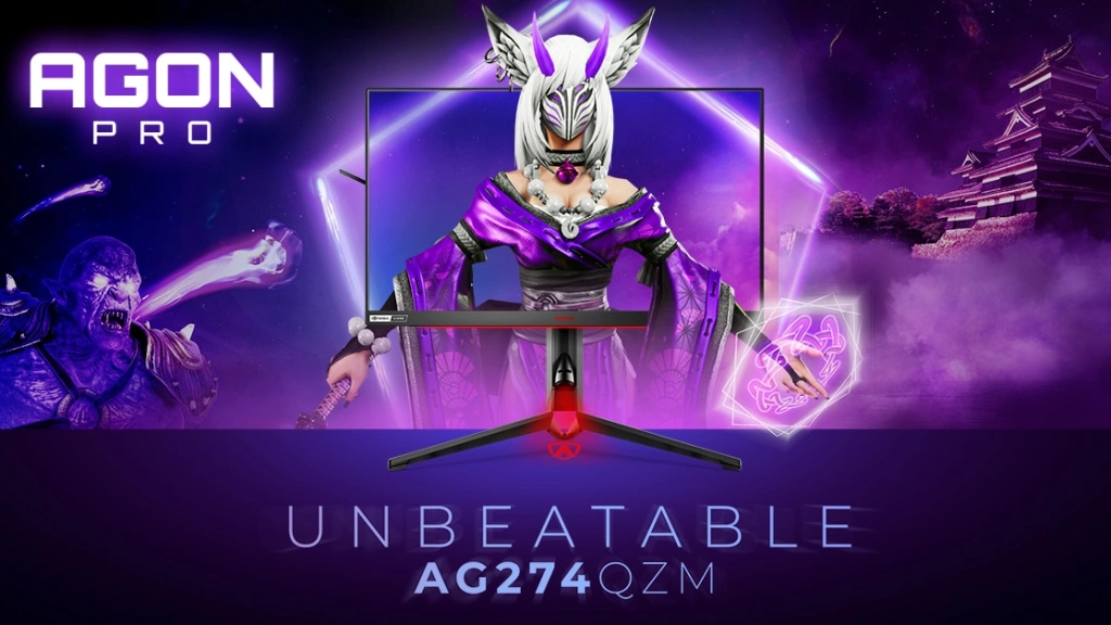Представили AGON PRO AG274QZM от АОС — бюджетный игровой монитор без рамок