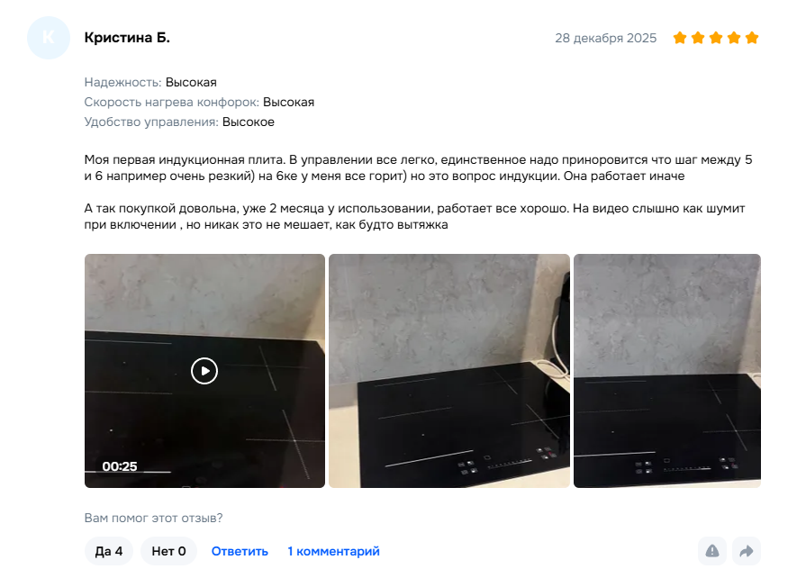 5 лучших индукционных варочных панелей в 2025 году