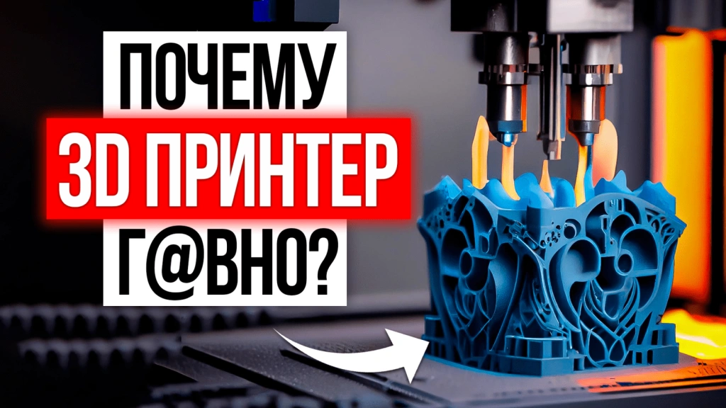 Видео-обзор: почему 3D печать так и не стала массовой?
