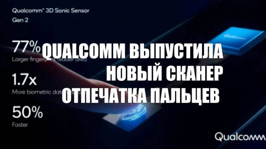 Qualcomm выпустила новый сканер отпечатка пальцев