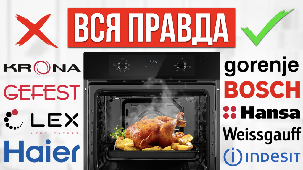 Видео-обзор: какой выбрать духовой шкаф выбрать в 2025 году