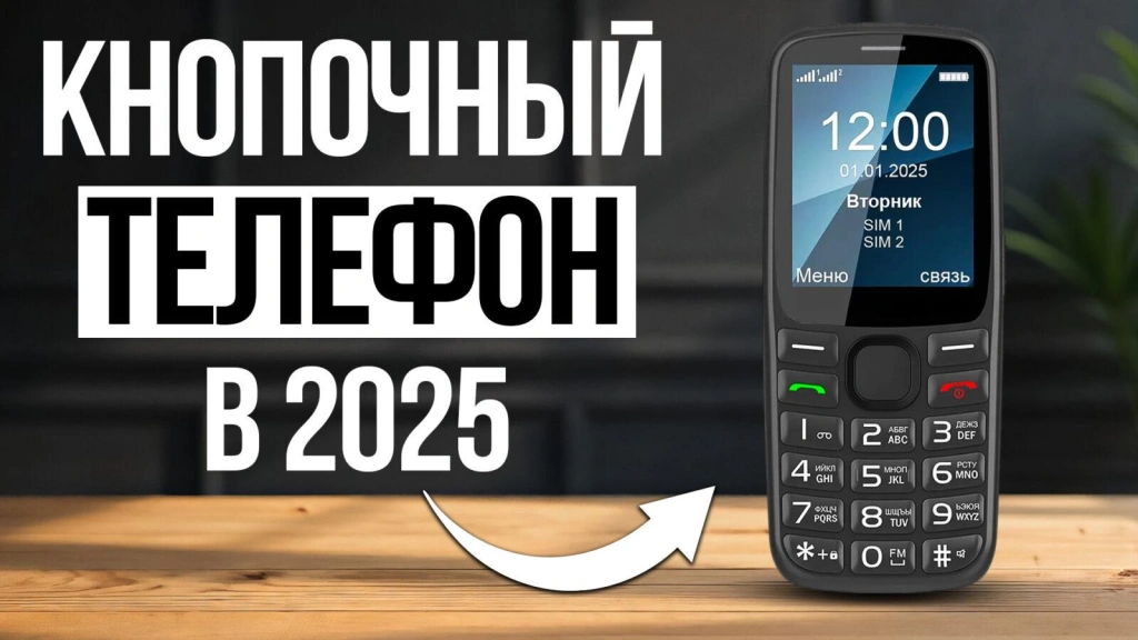 Видео-обзор надежных кнопочных телефонов в 2025 году