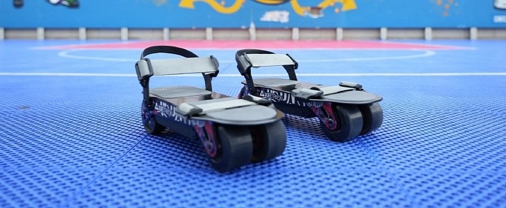 В Китае запустили в продажу электроролики E-Skates. Они разгоняются до 28 км/ч