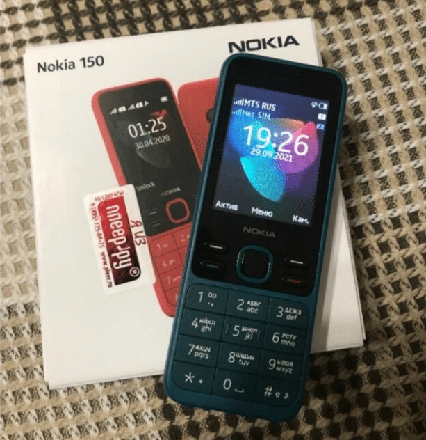 Фото кнопочного телефона Nokia 150
