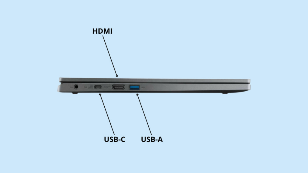 Разъемы ноутбука Acer Extensa 15 EX215-23-R8PN 