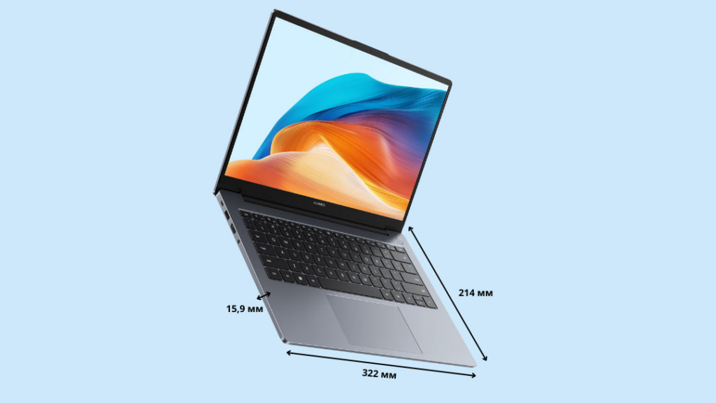 Размеры ноутбука HUAWEI MateBook MDF-X 14 53013XFP