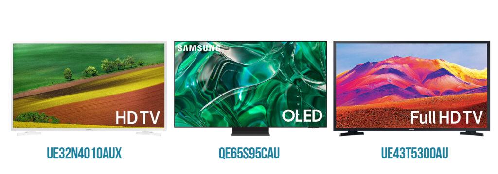 Модели телевизоров Samsung