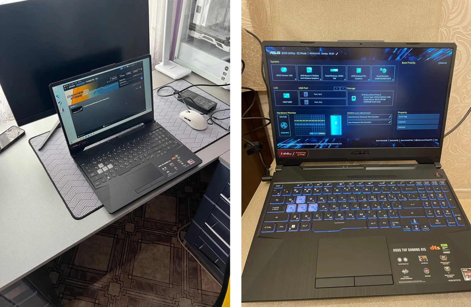 Фото ноутбука ASUS TUF A15