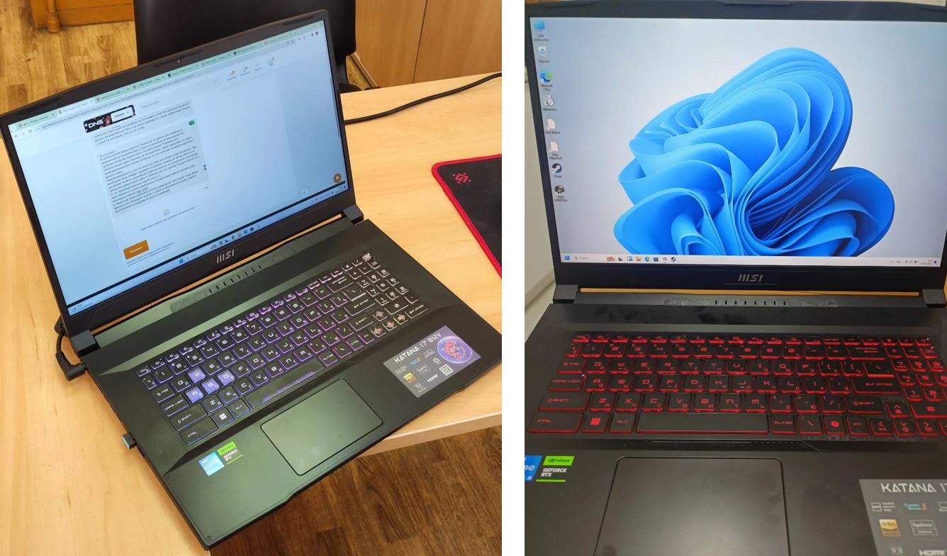 Фото ноутбука MSI Katana 17