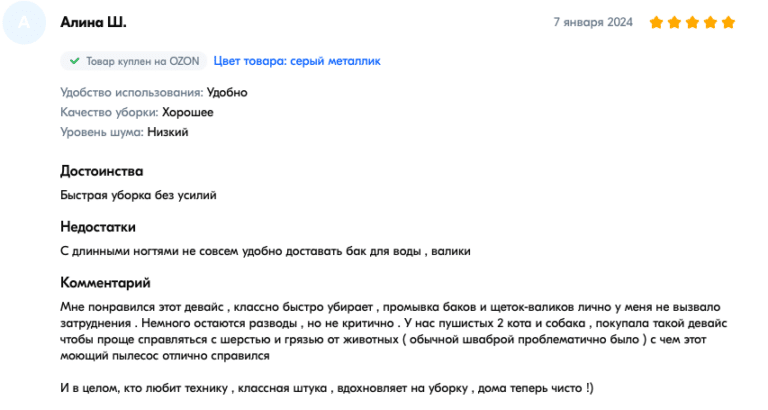 Отзыв на моющий вертикальный пылесос Wollmer D800 Asteroid