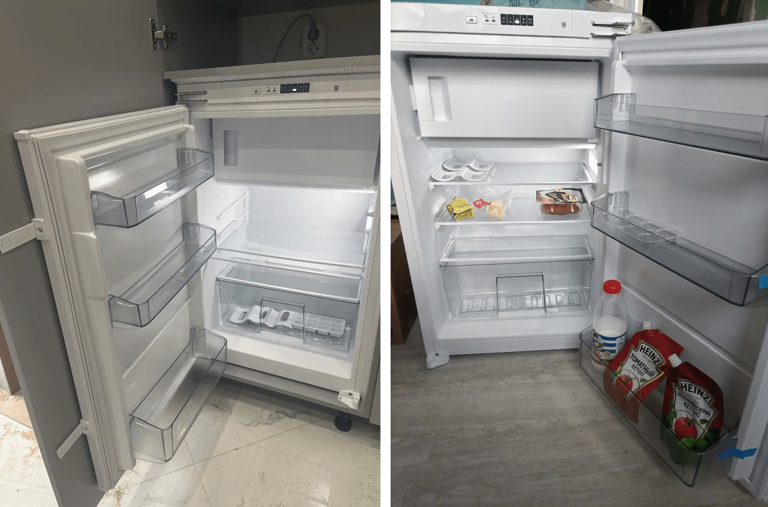 Фото холодильника Scandilux RBI136 в открытом виде