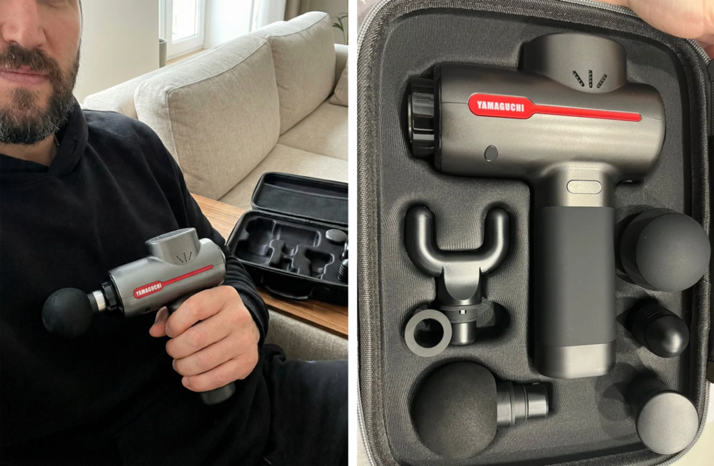 Фото перкуссионного массажера Yamaguchi Therapy Massage Gun