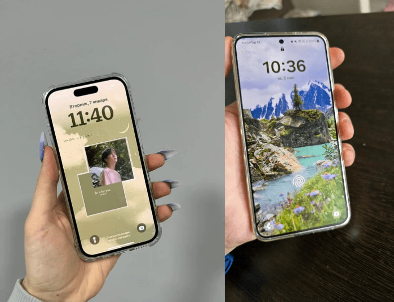 Сравнение фронтальных камер на Samsung и iPhone