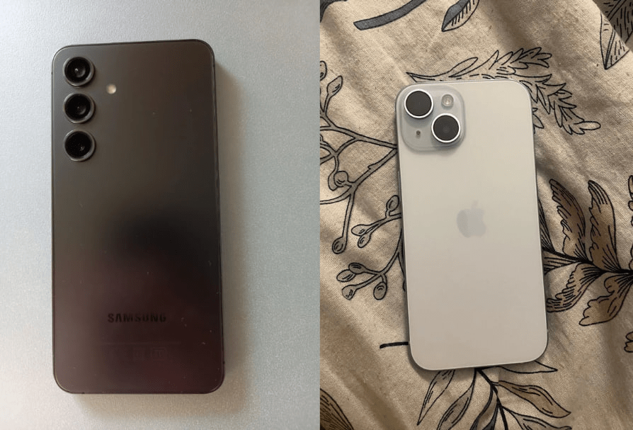 Сравнение блока камер на Samsung и iPhone
