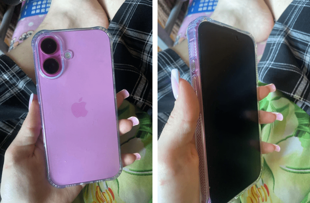 Противоударный чехол на iPhone 16